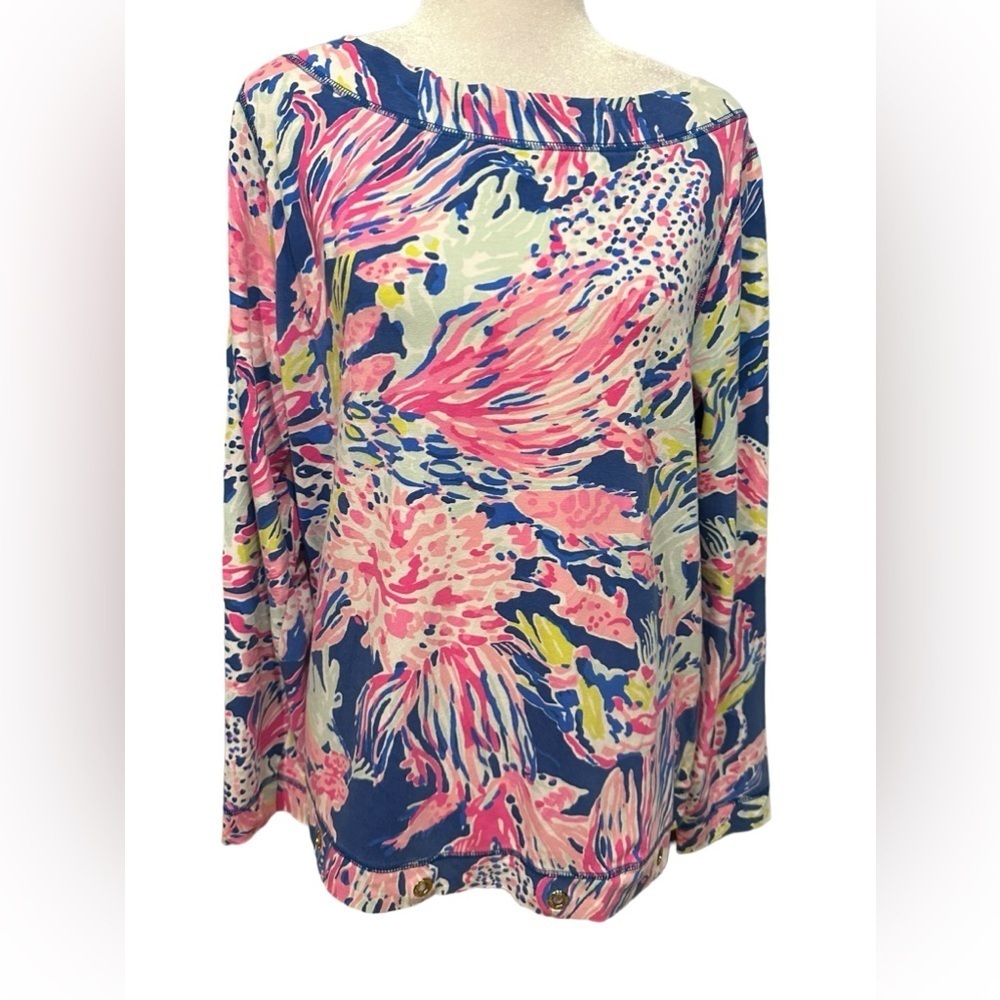 Lilly Pulitzer longsleeve top size L - Picture 7 of 9